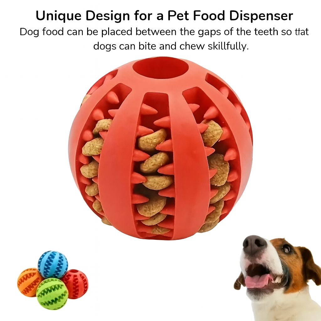 Dog Chew Ball & Treat Toy – Dental Care & Play AU