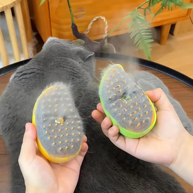 Pet Steam Brush – Easy Grooming for Aussie Cats & Dogs