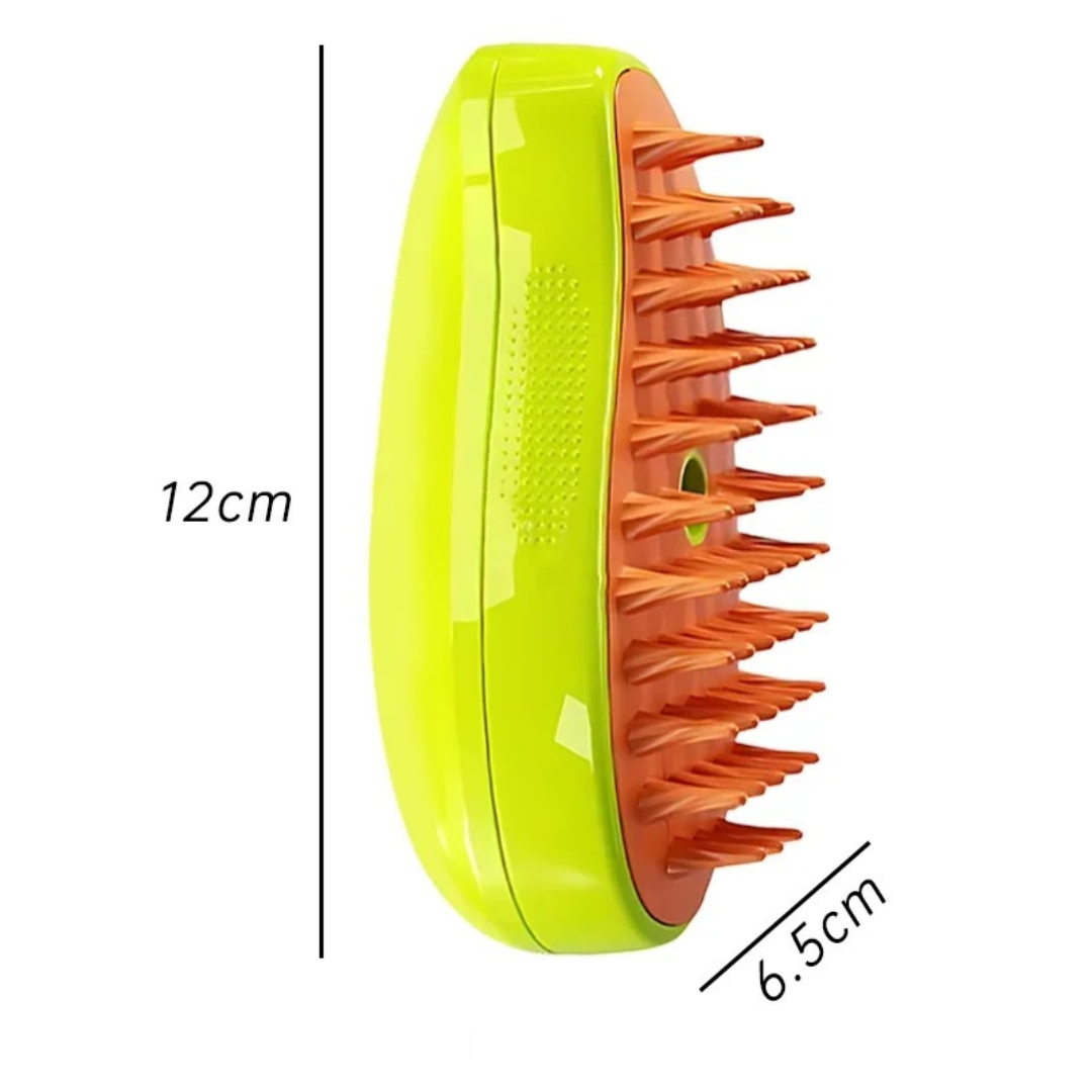 Pet Steam Brush – Easy Grooming for Aussie Cats & Dogs