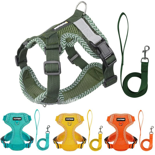 Reflective Dog Harness & Lead Set – Puppies & Small Dogs