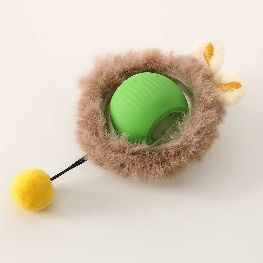 Cat Toy Ball with Tail – Interactive Fun for Aussie Cats
