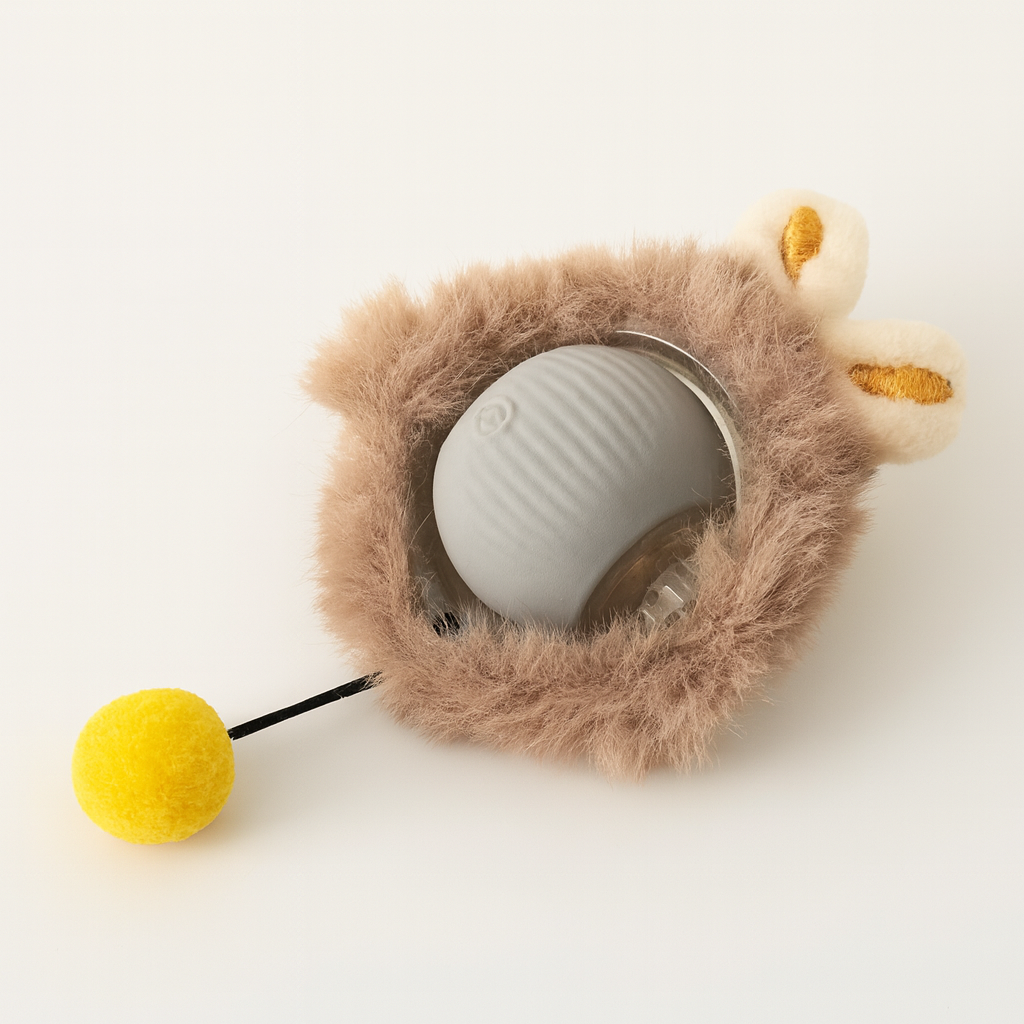 Cat Toy Ball with Tail – Interactive Fun for Aussie Cats