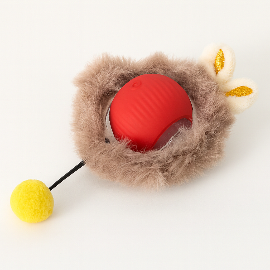 Cat Toy Ball with Tail – Interactive Fun for Aussie Cats