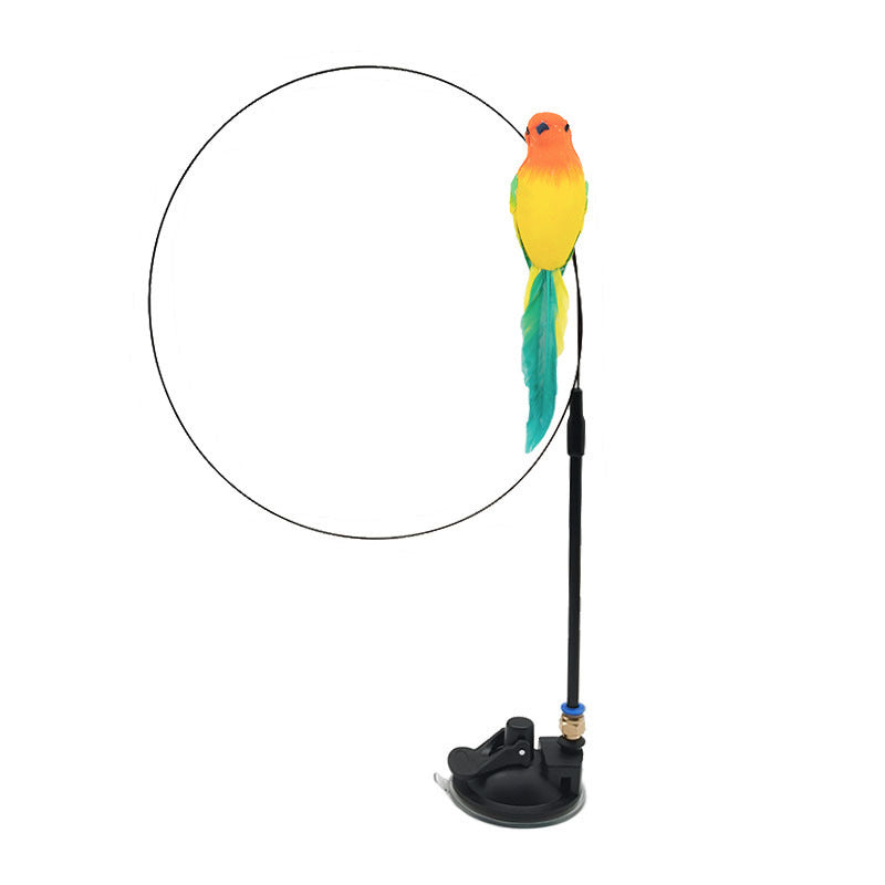 Interactive Cat Wand Toy – Feather Bird Play for Aussie Cats