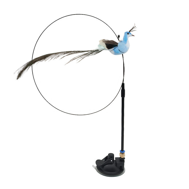 Interactive Cat Wand Toy – Feather Bird Play for Aussie Cats
