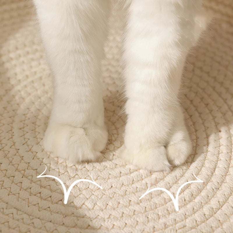 Handwoven Cotton Cat Bed – Natural Comfort for Aussie Cats