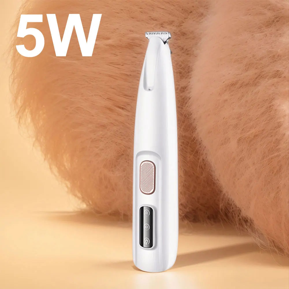 Cordless Pet Paw Trimmer with LED – Grooming for Cats & Dogs