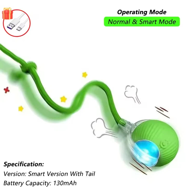 Cat Toy Ball with Tail – Interactive Fun for Aussie Cats