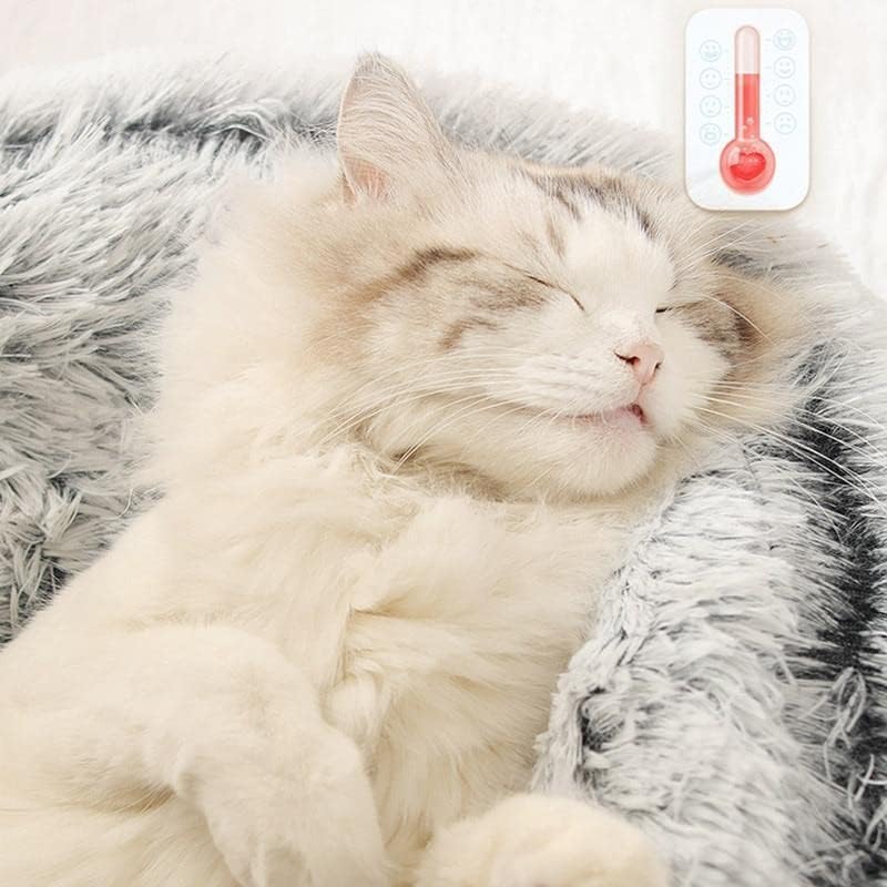 2-in-1 Cat Snuggle Cave – Plush Bed for Aussie Cats