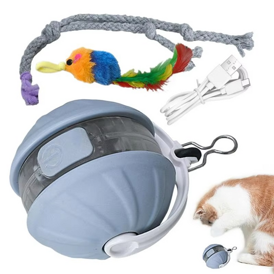 3in1 Interactive Cat Laser Ball with Feather – Australia